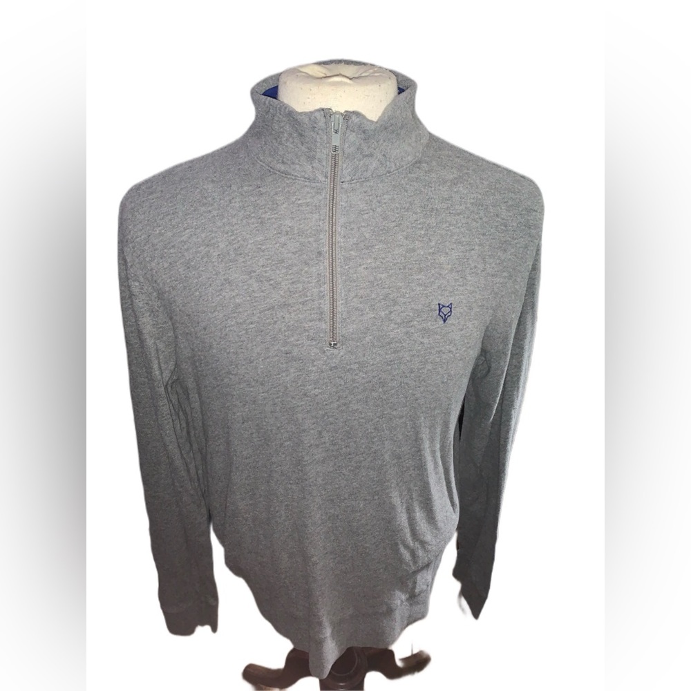Prince and Fox 1/4 Zip Medium Gray Jacket